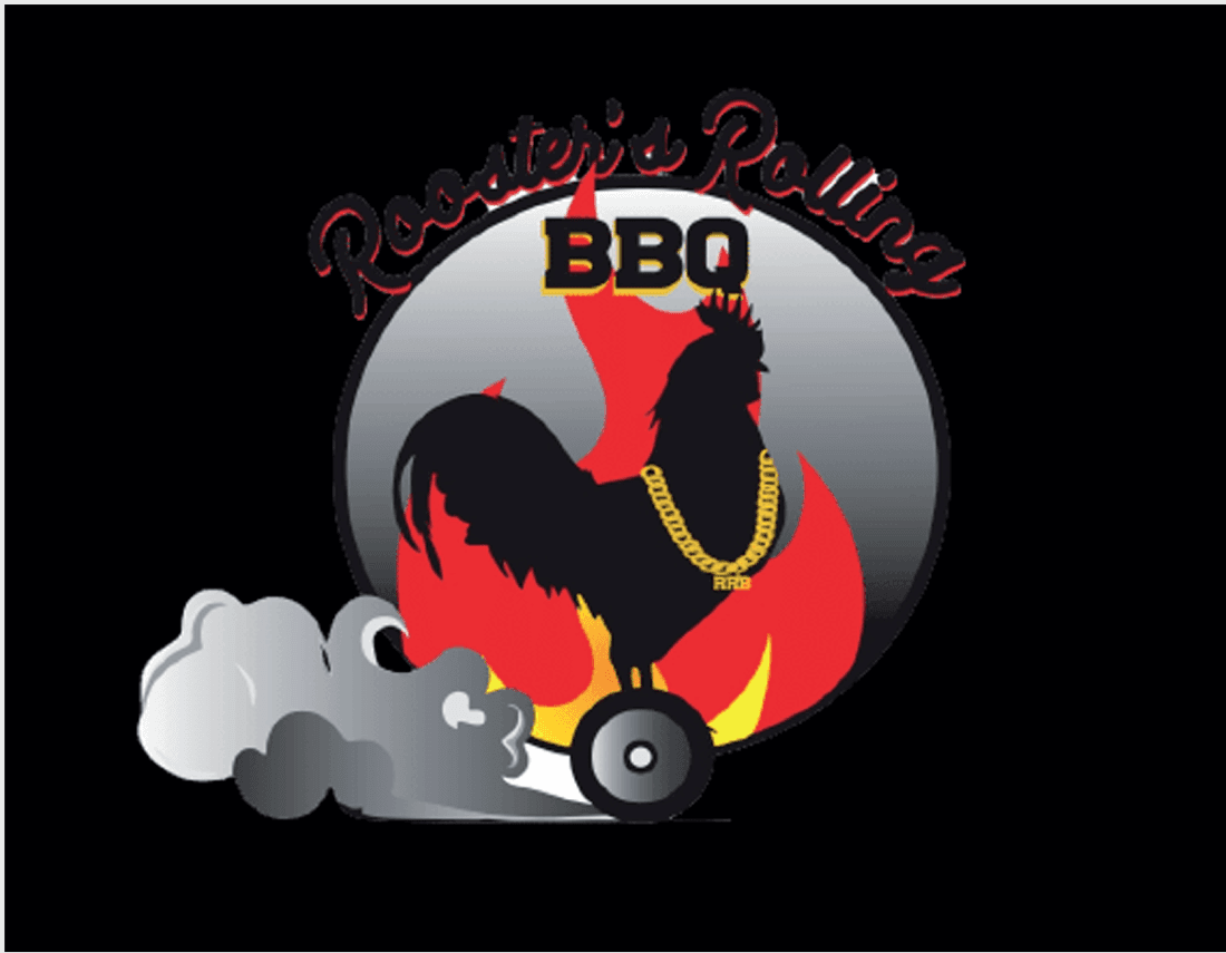 Roosters Rolling BBQ logo — before the rebrand